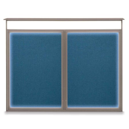 United Visual Products Single Door Enclosed Indoor Letterboard UV1124SD3036-WHITE-BURGUNVL